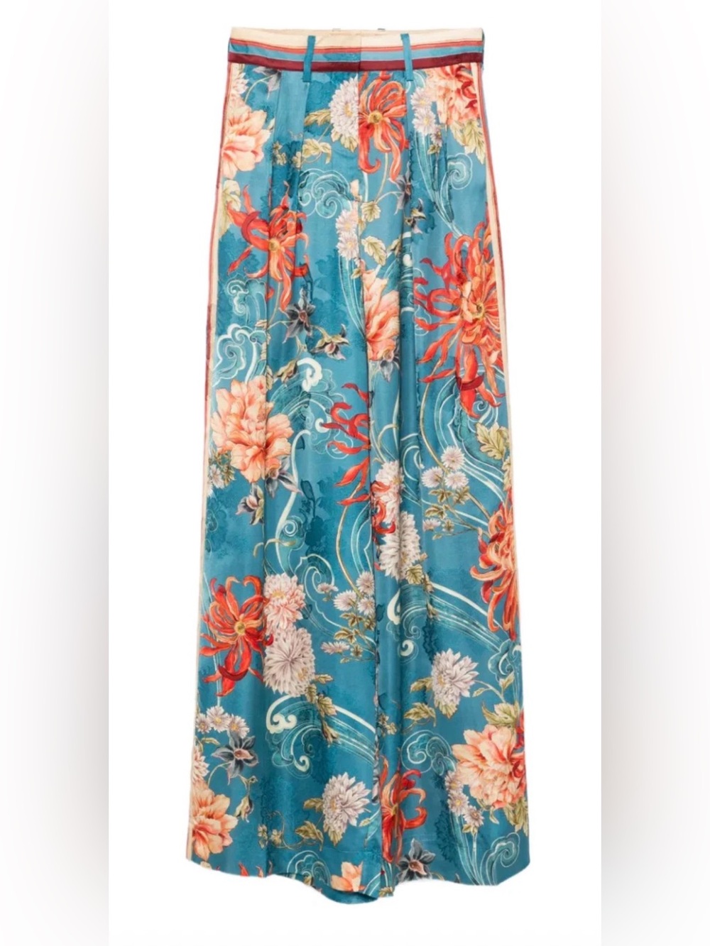 New ALEMAIS Floral-Print Fletcher Trousers Pant Pants, Size US 12